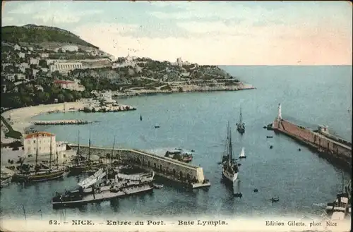 ws81958 Nice Alpes Maritimes Nice Entree du Port Baie Lympia x Kategorie. Nice Alte Ansichtskarten