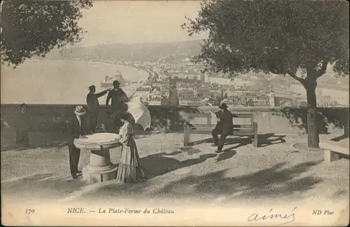 ws81959 Nice Alpes Maritimes Nice Plate Forme du Chateau x Kategorie. Nice Alte Ansichtskarten