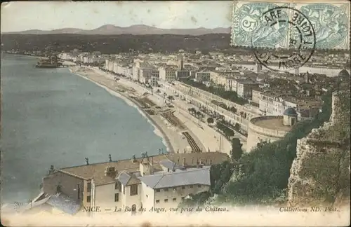 ws82071 Nice Alpes Maritimes Nice la Baie des Anges x Kategorie. Nice Alte Ansichtskarten