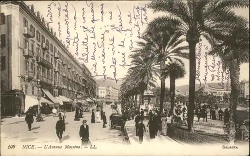 ws82072 Nice Alpes Maritimes Nice Avenue Massena * Kategorie. Nice Alte Ansichtskarten