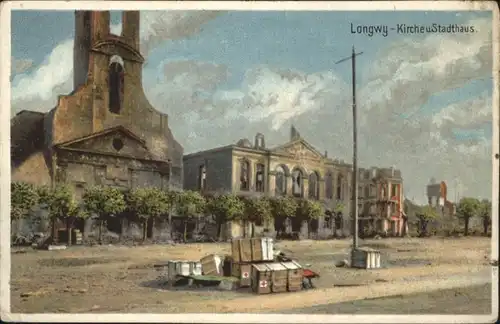 Longwy Lothringen Longwy Kirche Stadthaus * / Longwy /Arrond. de Briey