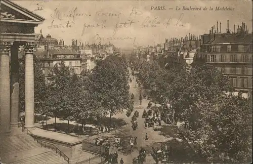 Paris Boulevard de la Madeleine x