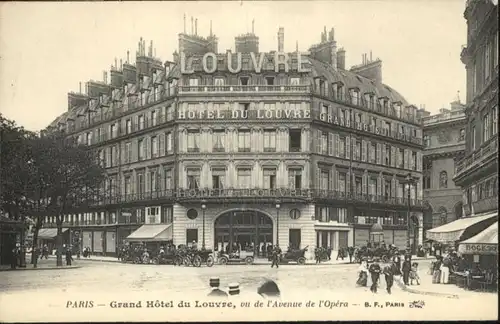 Paris Grand Hotel du Louvre Avenue de l'Opera *