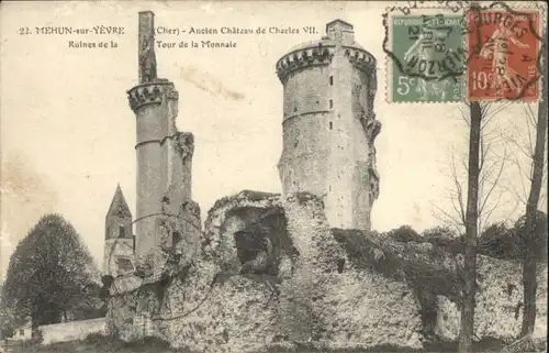 Mehun-sur-Yevre Ruines de la Tour de la Monnaie Zerstoerung x