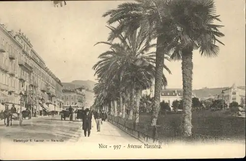 wu59408 Nice Alpes Maritimes Nice Avenue Massena * Kategorie. Nice Alte Ansichtskarten