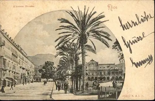 wu59424 Nice Alpes Maritimes Nice Avenue Massena x Kategorie. Nice Alte Ansichtskarten