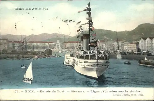 wu59425 Nice Alpes Maritimes Nice Port Steamer x Kategorie. Nice Alte Ansichtskarten