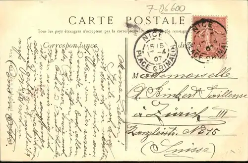 wu59425 Nice Alpes Maritimes Nice Port Steamer x Kategorie. Nice Alte Ansichtskarten