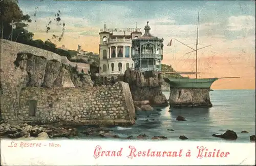 wu59443 Nice Alpes Maritimes Nice Reserve Restaurant x Kategorie. Nice Alte Ansichtskarten