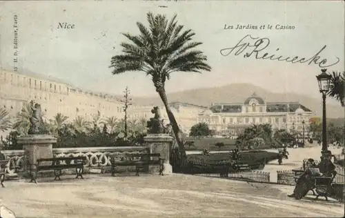 wu59477 Nice Alpes Maritimes Nice Jardin Casino x Kategorie. Nice Alte Ansichtskarten