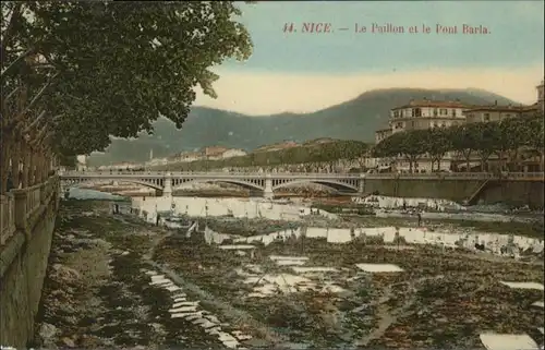 wu59489 Nice Alpes Maritimes Nice Paillon Pont Barla * Kategorie. Nice Alte Ansichtskarten