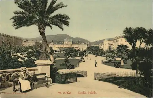 wu59499 Nice Alpes Maritimes Nice Jardin Public * Kategorie. Nice Alte Ansichtskarten