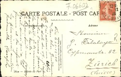 wu59502 Nice Alpes Maritimes Nice Port x Kategorie. Nice Alte Ansichtskarten