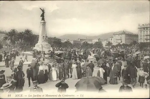 wu59543 Nice Alpes Maritimes Nice Jardin Monument Centenaire * Kategorie. Nice Alte Ansichtskarten