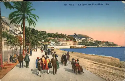 wu59577 Nice Alpes Maritimes Nice Quai Etats-Unis x Kategorie. Nice Alte Ansichtskarten