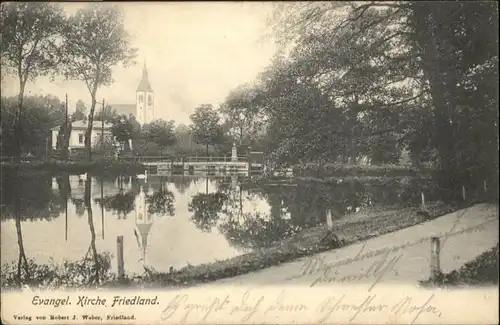 wu90190 Friedland Boehmen Kirche x Kategorie. Frydlant Alte Ansichtskarten