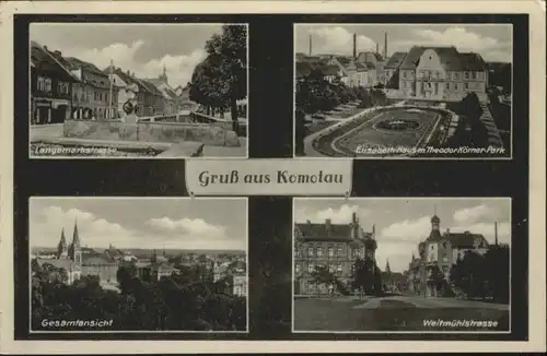 Komotau Langemarkstrasse Elisabeth-Haus Theodor-Koerner-Park Weitmuehlstrasse x