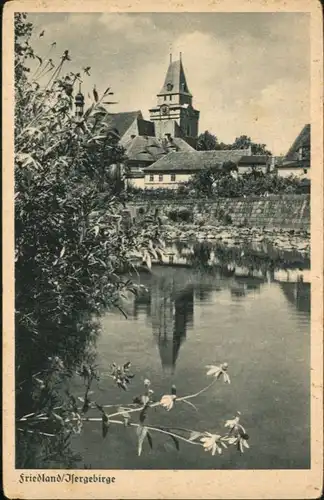 wu91319 Friedland Boehmen Sudetengau Teich Kirche * Kategorie. Frydlant Alte Ansichtskarten