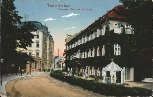 Teplitz-Schoenau Deutsches Haus Kaiserbad x