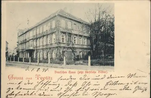 Teplitz-Schoenau Deutsches Haus x