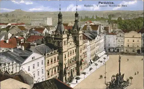 Pardubice Pardubitz Pardubice Radnice  Saeule * / Pardubice /