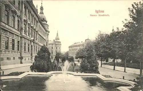 Iglau Neuer Stadtteil Brunnen x