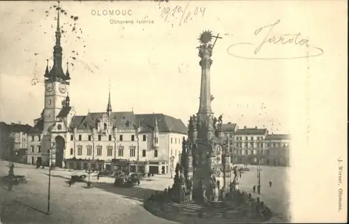 Olomouc Saeule Kirche  Brunnen  x