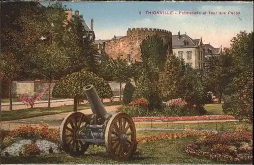 Thionville Promenade Tour Puces Kanone *