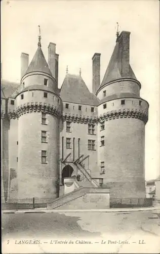 Langeais Chateau Pont Levis *