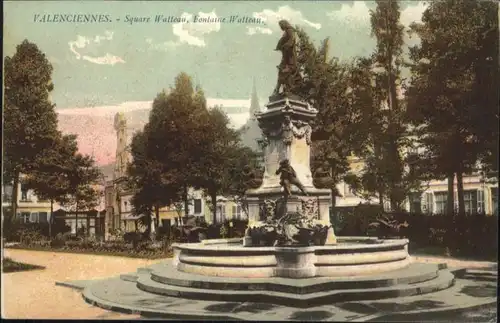 Valenciennes Square Watteau Fontaine *