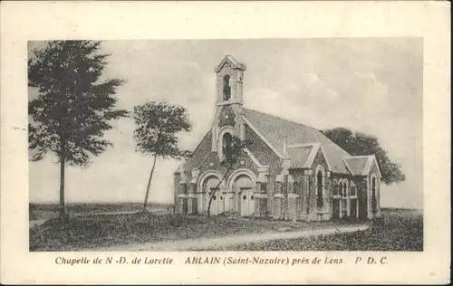 Ablain-Saint-Nazaire Chapelle N.-D. Lorette x