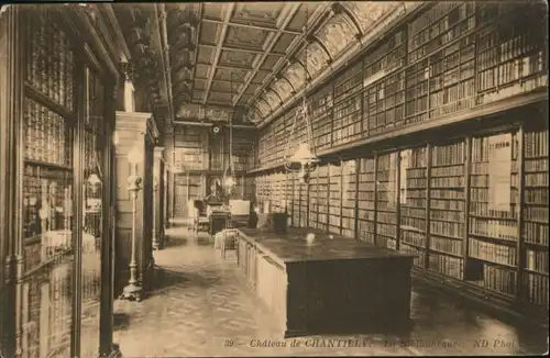 Chantilly Chateau Bibliotheque *