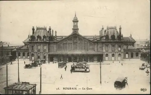 Roubaix Bahnhof Gare Strassenbahn  *