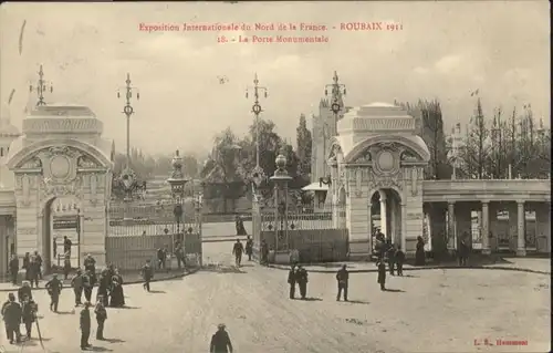 Roubaix Exposition Internationale Nord France Porte Monumentale x