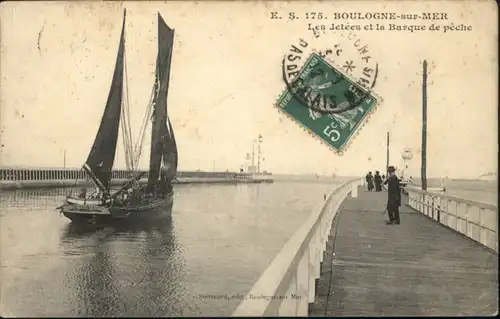 Boulogne-sur-Mer Jetees Barque Peche x