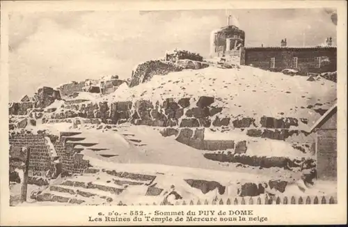 Puy-de-Dome Sommet Ruines Temple Mercure *