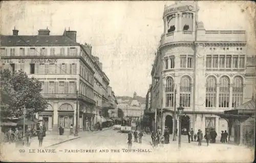 Le Havre Paris Street Town-Hall Strassenbahn Hotel Bordeaux *