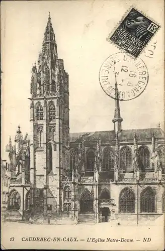 Caudebec-en-Caux Eglise Kirche Notre-Dame x