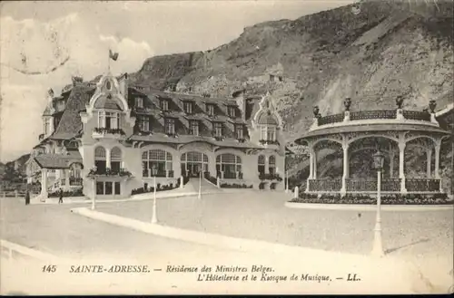 Sainte-Adresse Residence Ministres Belges Hotellerie Kiosque Musique x
