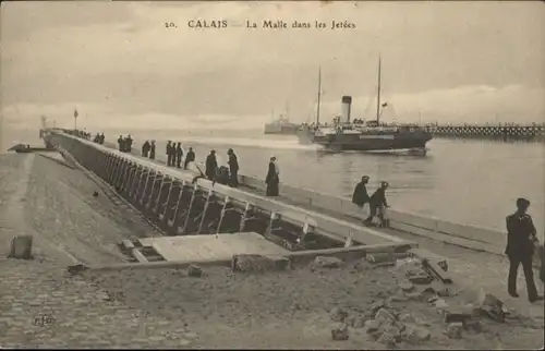 Calais Malle Jetee Dampfer *
