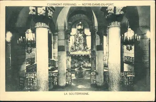 Clermont-Ferrand Notre-Dame-du-Port Souterraine *