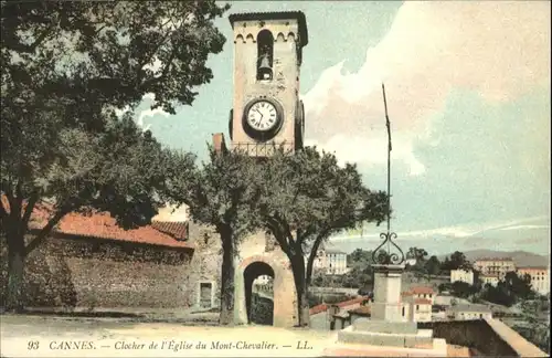 Cannes Clocher Eglise Kirche Mont-Chevalier *