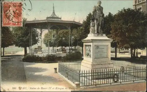 Pau Statue Henri IV Kiosque Musique x