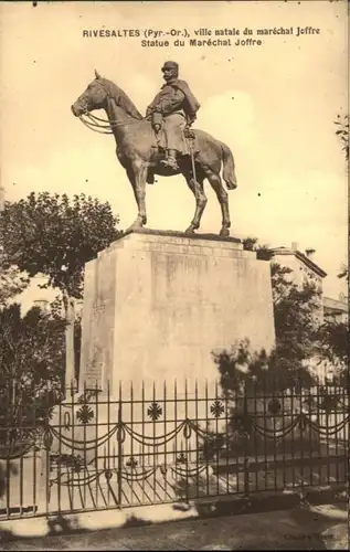 Rivesaltes Statue Marechal Joffre *