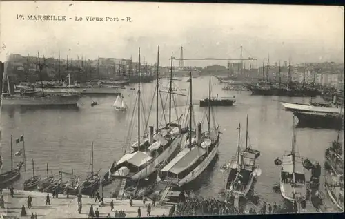 ww70422 Marseille Marseille Port Segelschiff x Kategorie. Marseille Alte Ansichtskarten