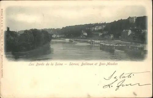 Sevres Bellevue Bas-Meudon Bord Seine x