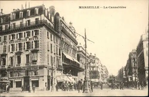 ww70753 Marseille Marseille Cannebiere * Kategorie. Marseille Alte Ansichtskarten