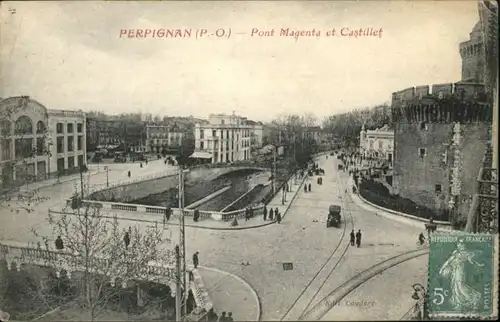 Perpignan Pont Magenta Castillet x
