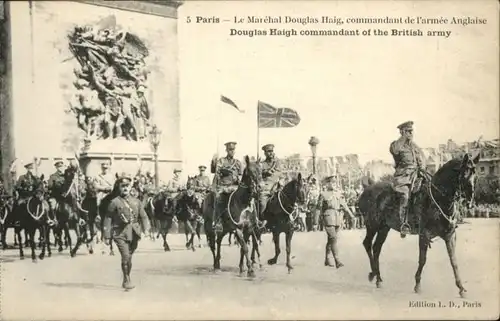 Paris Commandant British Army Armee Anglaise Douglas Haigh *