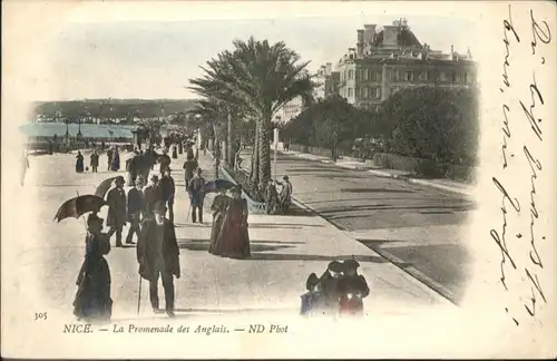 ww71014 Nice Alpes Maritimes Nice Promenade Anglais x Kategorie. Nice Alte Ansichtskarten